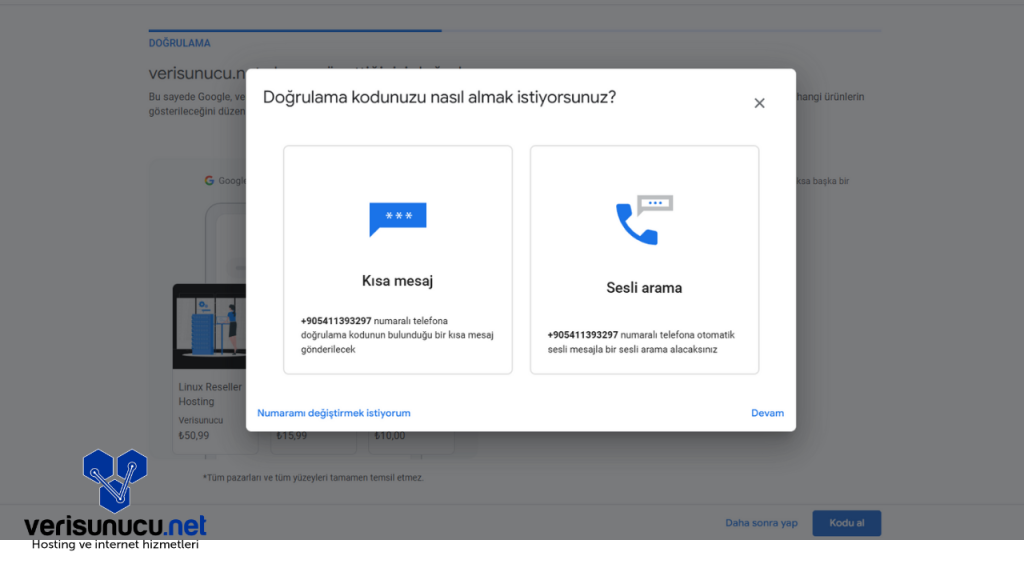 Google Merchant Center Doğrulama Kodu