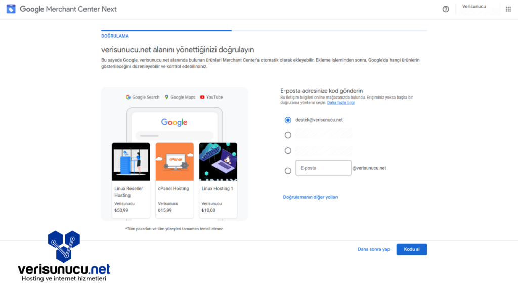 Google Merchant Center Mail