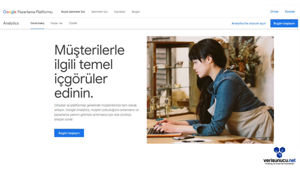 Google Analytics Giriş Sayfası