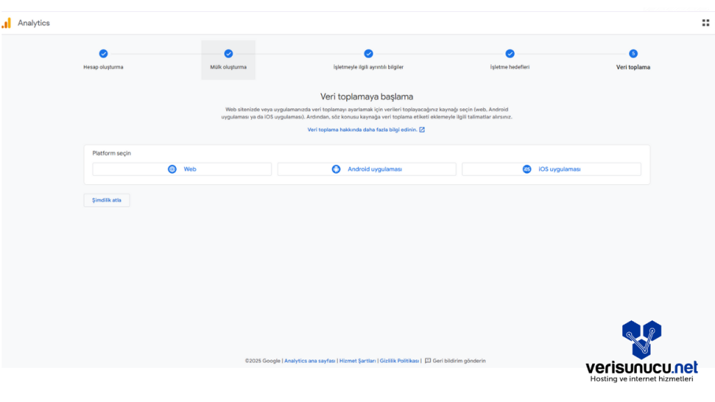 Google Analytics Platform Seçimi