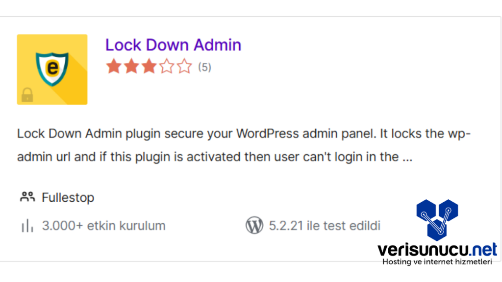 Lock Down Admin Eklentisi