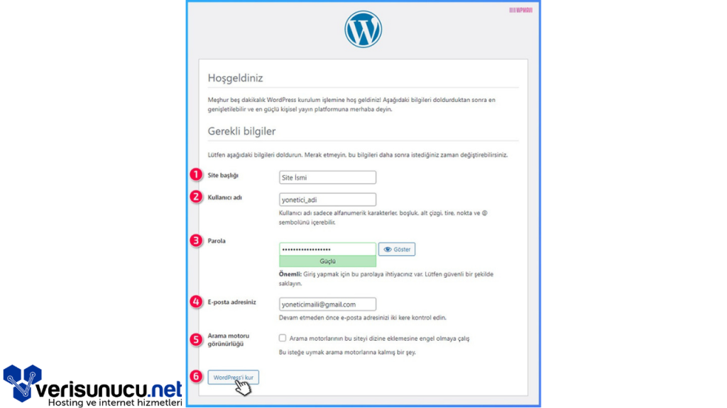 WordPress Dosyalarının Yerel Sunucuya Yüklenmesi