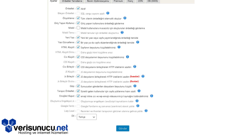 WordPress Site Hızlandırma Ayarları