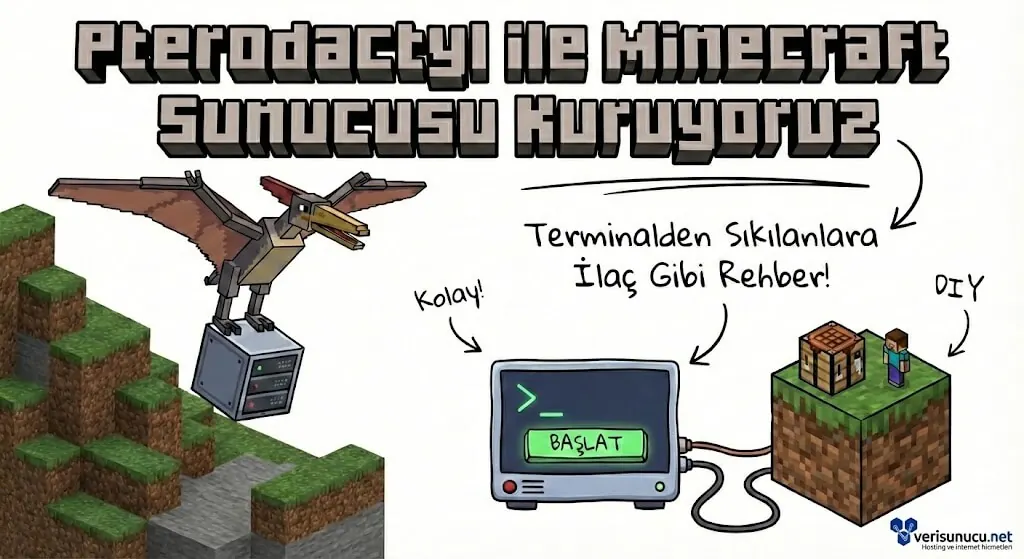 Pterodactyl ile Minecraft Sunucusu Kuruyoruz - Verisunucu