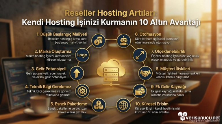Reseller Hosting Artıları: Kendi Hosting İşinizi Kurmanın 10 Altın Avantaj