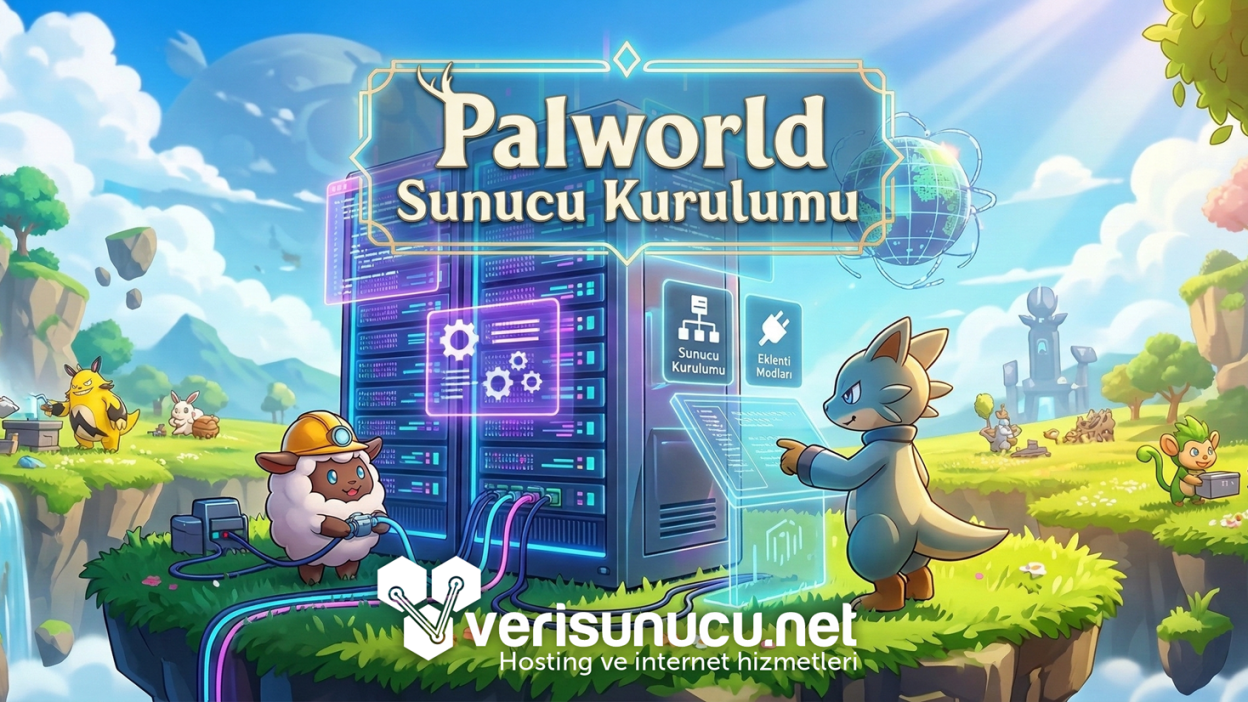 Palworld Sunucu Kurulumu ve Sunucuya Eklenti - Kendi Dünyanızı İnşa Edin - Verisunucu.net