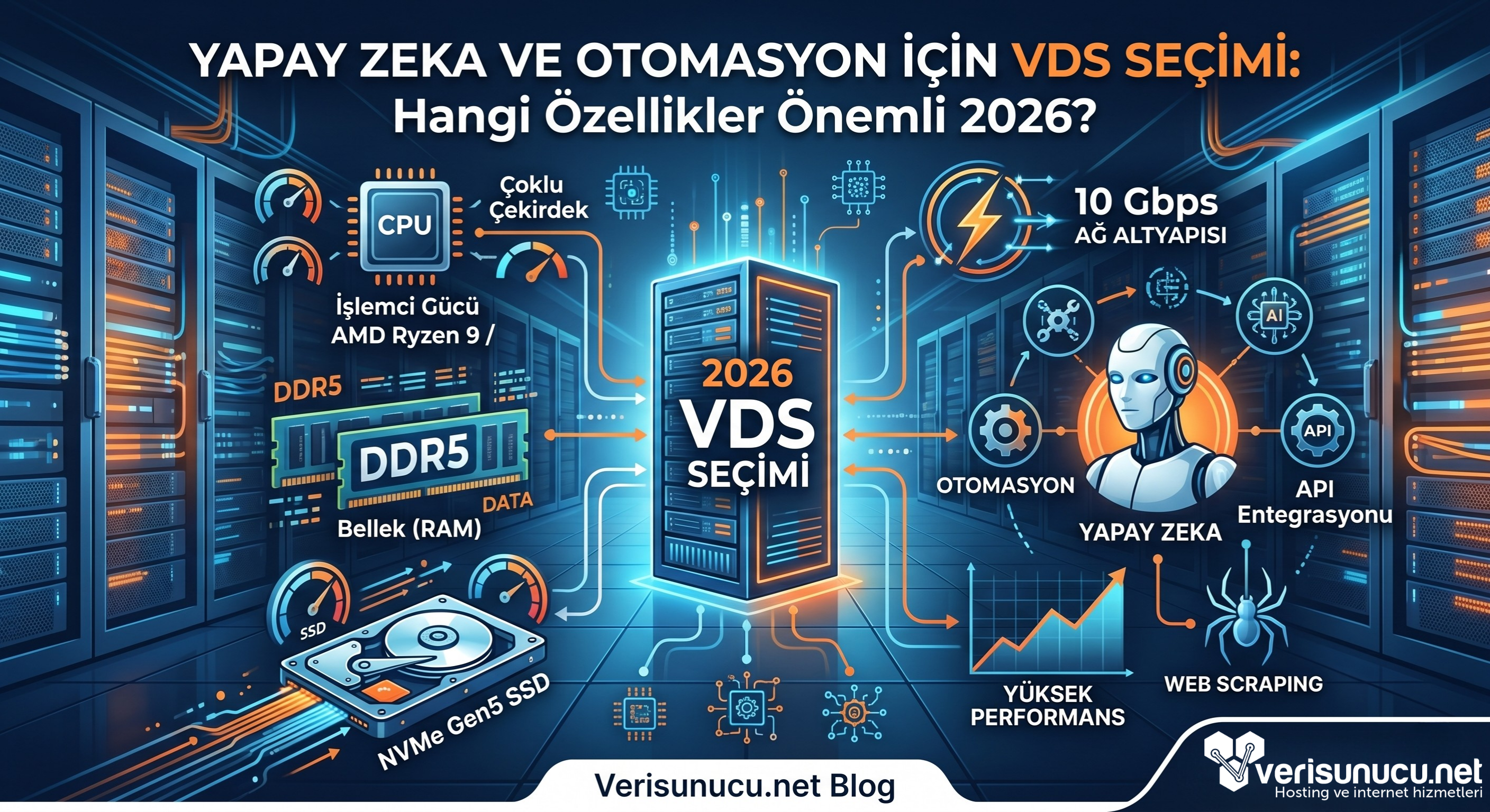 Yapay Zeka ve Otomasyon İçin VDS Seçimi: Hangi Özellikler Önemli 2026?