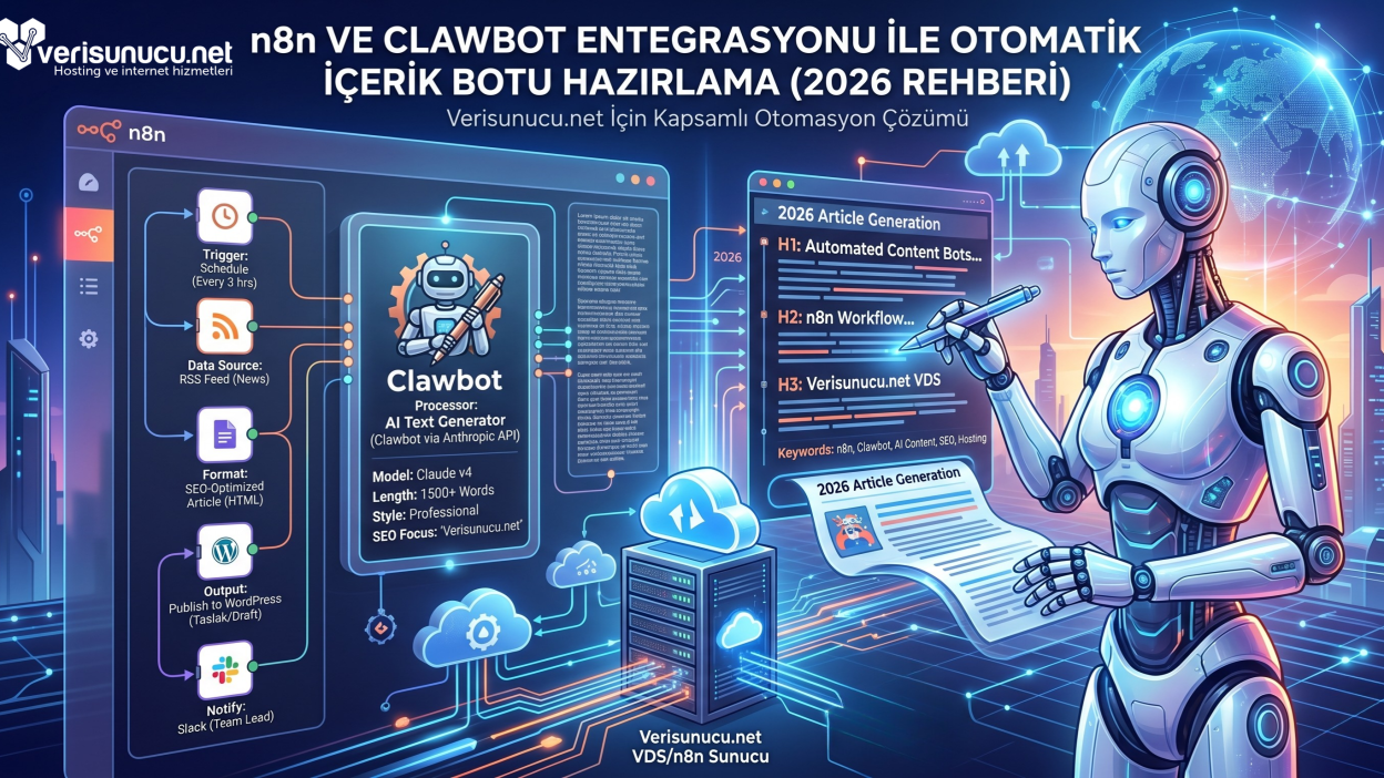 n8n ve Clawbot Entegrasyonu ile Otomatik İçerik Botu Hazırlama (2026)