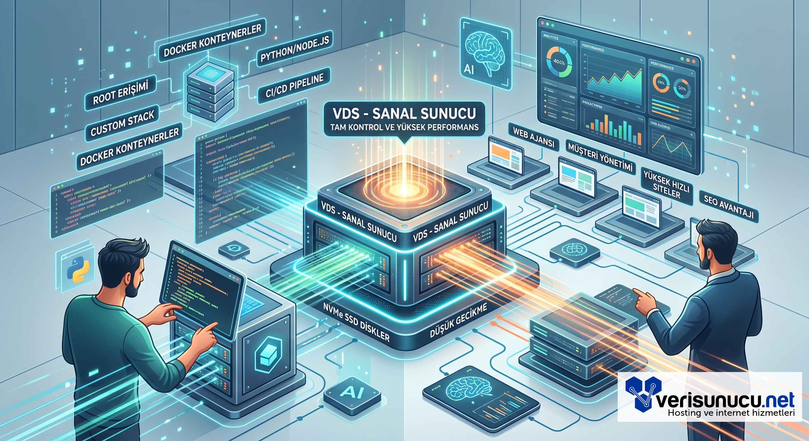 Dijital Ajanslar ve Geliştiriciler İçin VDS Kullanımı: Tam Kontrol ve Yüksek Performans (2026 Güncel)
