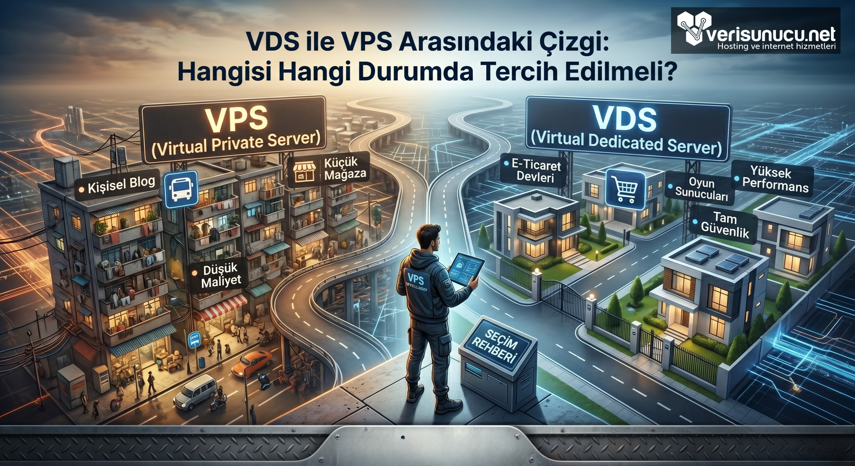 VDS ile VPS Arasındaki Çizgi: Hangisi Hangi Durumda Tercih Edilmeli?