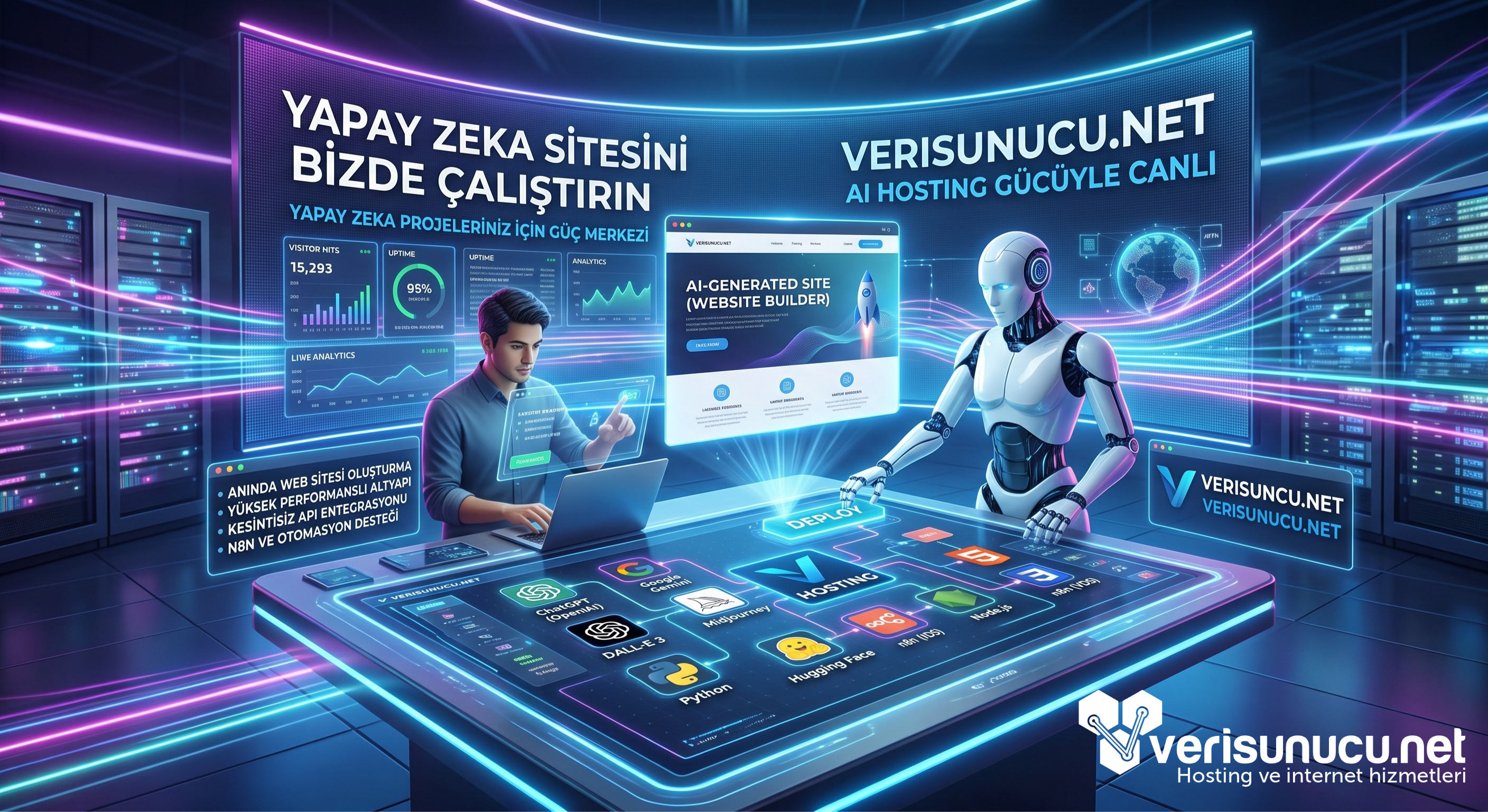 Yapay Zeka Devrimi: AI Hosting Neden Alınmalı ve Projelerinizi Nasıl Uçurur?