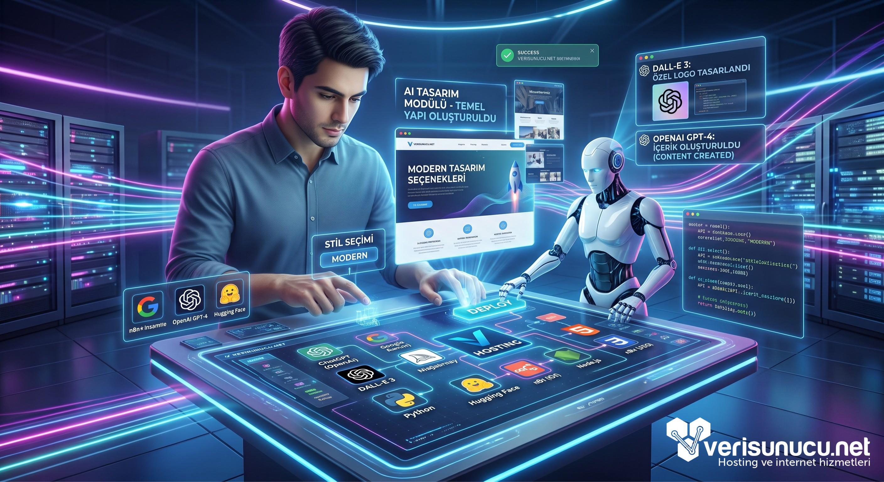 Yapay Zeka Devrimi: AI Hosting Neden Alınmalı ve Projelerinizi Nasıl Uçurur?