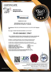 Verisunucu.net ISO/IEC 27017 Bulut Bilgi Güvenliği belgesi