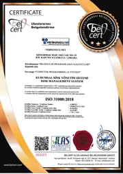 Verisunucu.net ISO 31000 Risk Yönetimi belgesi